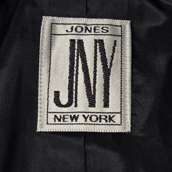 Jones New York Women's Double Breasted Peacoat XL Black Pre-owned - Picture 5 of 11